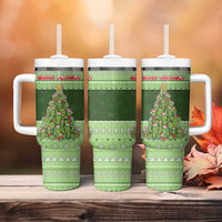 Cactus Christmas Tumbler With Handle Merry Cactmas - Wonder Print Shop