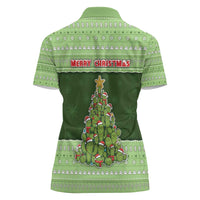 Cactus Christmas Women Polo Shirt Merry Cactmas - Wonder Print Shop