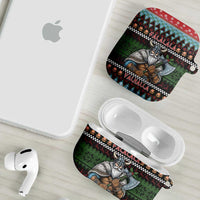 Vikings Christmas AirPods Case Warrior Santa - Wonder Print Shop