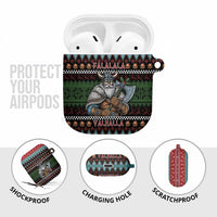 Vikings Christmas AirPods Case Warrior Santa - Wonder Print Shop