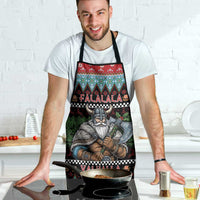 Vikings Christmas Apron Warrior Santa - Wonder Print Shop