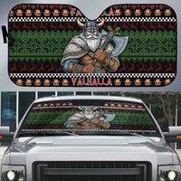 Vikings Christmas Auto Sun Shade Warrior Santa - Wonder Print Shop