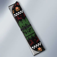 Vikings Christmas Auto Sun Shade Warrior Santa - Wonder Print Shop