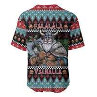 Vikings Christmas Baseball Jersey Warrior Santa - Wonder Print Shop