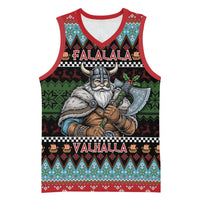 Vikings Christmas Basketball Jersey Warrior Santa - Wonder Print Shop