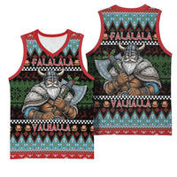 Vikings Christmas Basketball Jersey Warrior Santa - Wonder Print Shop
