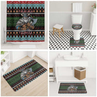 Vikings Christmas Bathroom Set Warrior Santa - Wonder Print Shop
