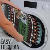 Vikings Christmas Bathroom Set Warrior Santa - Wonder Print Shop