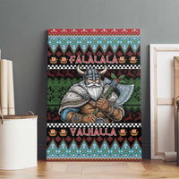 Vikings Christmas Canvas Wall Art Warrior Santa - Wonder Print Shop