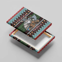 Vikings Christmas Canvas Wall Art Warrior Santa - Wonder Print Shop