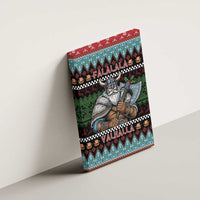 Vikings Christmas Canvas Wall Art Warrior Santa - Wonder Print Shop
