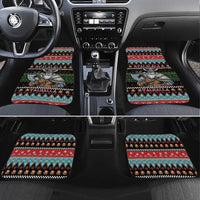 Vikings Christmas Car Mats Warrior Santa - Wonder Print Shop