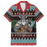Vikings Christmas Family Matching Tank Maxi Dress and Hawaiian Shirt Warrior Santa - Wonder Print Shop