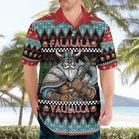 Vikings Christmas Hawaiian Shirt Warrior Santa - Wonder Print Shop