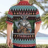 Vikings Christmas Hawaiian Shirt Warrior Santa - Wonder Print Shop