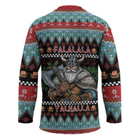 Vikings Christmas Hockey Jersey Warrior Santa - Wonder Print Shop