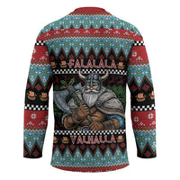 Vikings Christmas Hockey Jersey Warrior Santa - Wonder Print Shop