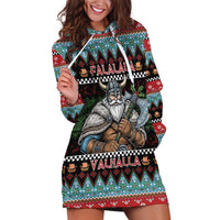 Vikings Christmas Hoodie Dress Warrior Santa - Wonder Print Shop