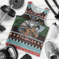 Vikings Christmas Men Tank Top Warrior Santa - Wonder Print Shop
