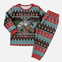 Vikings Christmas Pajama Set Warrior Santa - Wonder Print Shop