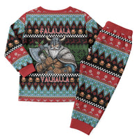 Vikings Christmas Pajama Set Warrior Santa - Wonder Print Shop