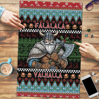 Vikings Christmas Puzzle Warrior Santa - Wonder Print Shop