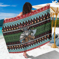 Vikings Christmas Sarong Warrior Santa - Wonder Print Shop