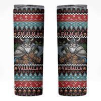 Vikings Christmas Skinny Tumbler Warrior Santa - Wonder Print Shop