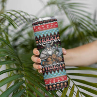 Vikings Christmas Skinny Tumbler Warrior Santa - Wonder Print Shop