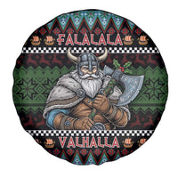 Vikings Christmas Spare Tire Cover Warrior Santa - Wonder Print Shop