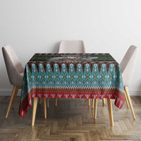 Vikings Christmas Tablecloth Warrior Santa - Wonder Print Shop