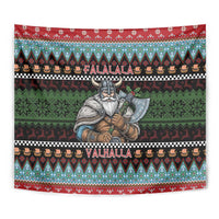 Vikings Christmas Tapestry Warrior Santa - Wonder Print Shop