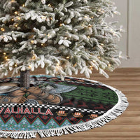 Vikings Christmas Tree Skirt Warrior Santa - Wonder Print Shop
