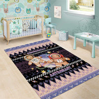 Astronaut Christmas Area Rug Gingerbread In Space - Wonder Print Shop