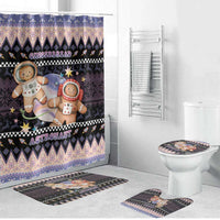 Astronaut Christmas Bathroom Set Gingerbread In Space - Wonder Print Shop
