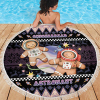 Astronaut Christmas Beach Blanket Gingerbread In Space - Wonder Print Shop