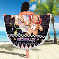 Astronaut Christmas Beach Blanket Gingerbread In Space - Wonder Print Shop