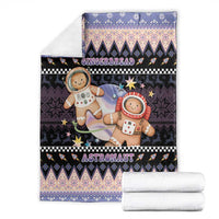 Astronaut Christmas Blanket Gingerbread In Space - Wonder Print Shop