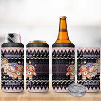 Astronaut Christmas 4 in 1 Can Cooler Tumbler Gingerbread In Space - Wonder Print Shop