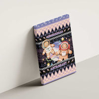 Astronaut Christmas Canvas Wall Art Gingerbread In Space - Wonder Print Shop