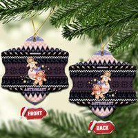 Astronaut Christmas Ceramic Ornament Gingerbread In Space - Wonder Print Shop