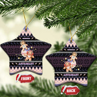 Astronaut Christmas Ceramic Ornament Gingerbread In Space - Wonder Print Shop
