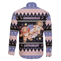 Astronaut Christmas Family Matching Long Sleeve Bodycon Dress and Hawaiian Shirt Gingerbread In Space - Wonder Print Shop