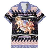 Astronaut Christmas Family Matching Mermaid Dress and Hawaiian Shirt Gingerbread In Space - Wonder Print Shop