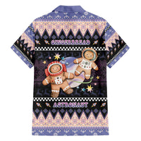 Astronaut Christmas Family Matching Off Shoulder Maxi Dress and Hawaiian Shirt Gingerbread In Space - Wonder Print Shop