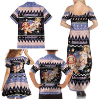 Astronaut Christmas Family Matching Summer Maxi Dress and Hawaiian Shirt Gingerbread In Space - Wonder Print Shop