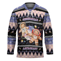Astronaut Christmas Hockey Jersey Gingerbread In Space - Wonder Print Shop