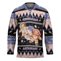 Astronaut Christmas Hockey Jersey Gingerbread In Space - Wonder Print Shop