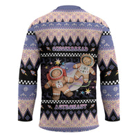 Astronaut Christmas Hockey Jersey Gingerbread In Space - Wonder Print Shop