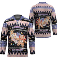 Astronaut Christmas Hockey Jersey Gingerbread In Space - Wonder Print Shop